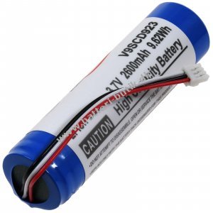 Batteri kompatibel med Philips Typ 1S1PBL1865-2.6 - 3Pin Stik
