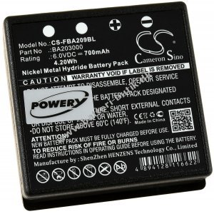 Batteri til HBC Type BA209062