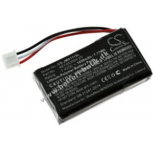 Batteri kompatibel med JBL Type AEC653055-2S (Pol & Stik Type kan vre forskellige)
