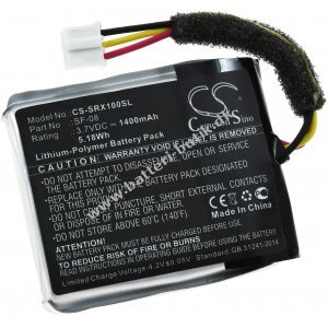Batteri passer til Bluetooth-Hjttaler Sony SRS-XB10, SRS-XB12, Type SF-08 osv.
