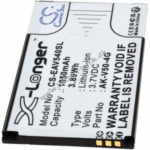 Batteri passer til Seniormobil Emporia Acitve V50 4G / Type AK-V50-4G