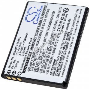 Batteri kompatibelt med Olympia Typ ICP423443