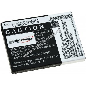 Batteri kompatibel med Tiptel Type SD474050A