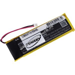Batteri til Midland Bluetooth HeadSt BTX1 / Type 752068PL