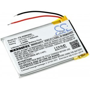 Batteri passer til Hovedtelefon Sony MDR-XB650BT / MDR-XB950BT / Type 1-756-920-31 osv.