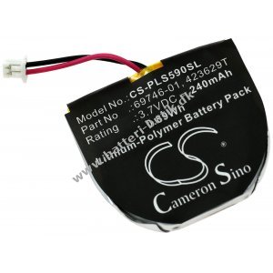 Batteri passer til Bluetooth-Headset Plantronics Pulsar 590 / 590A / 590E / Type 67777-01