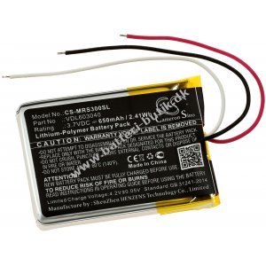 Batteri passendee til Bluetooth Hovedtelefon Marshall Major II, Major III, Type VDL603040