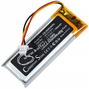 Batteri til Sena SRL2 Motorcykel-Headset 3Pin-Version