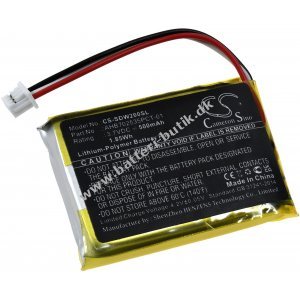 Batteri kompatibel med Sennheiser Momentum True Wireless 2, Type AHB702535PCT-01