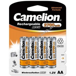 Camelion MignonBatteri AA 2700mAh NiMH 4er Pakning