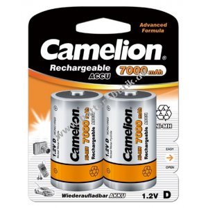 Camelion Ni-MH Batteri HR20 Mono D 2er Blister 7000mAh