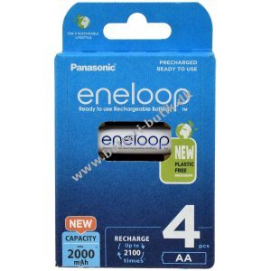 Panasonic eneloop MignonBatteri AA HR6 HR-3UTGB 2000mAh NiMH 4er Pack