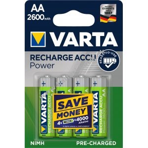 Varta Power Batteri Ready2Use 5716 Migon AA 4er Blister 2600mAh