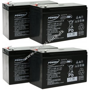 Powery Bly-Gel Batteri til USV APC Smart-UPS RT 1000 Marine