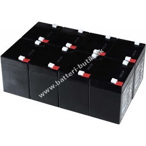 Powery Bly-Gel Batteri til USV APC Smart-UPS SUM1500RMXLI2U