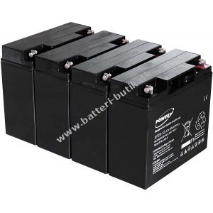 Powery Bly-Gel Batteri til UPS APC Smart-UPS 3000 20Ah (erstatter ogs 18Ah)