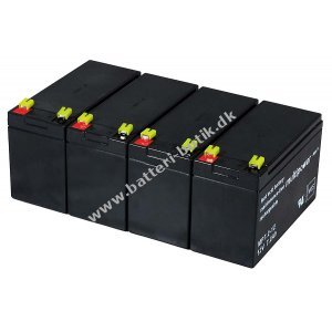 Powery Blybatteri passendee til APC Smart UPS SMT1500RMI2UNC 12V 7,2Ah