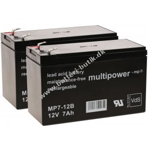 Erstatningsbatteri (multipower) til UPS APC Smart-UPS 750 12V 7Ah (erstatter 7,2Ah)