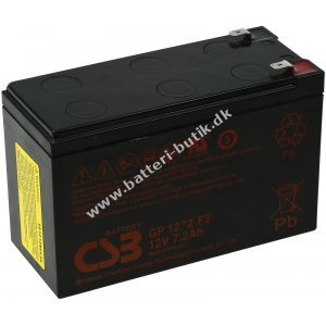 CSB Standby Blybatteri passer til APC Back-UPS BK200B 12V 7,2Ah