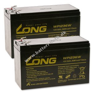 KungLong Blygel Batteri til UPS APC Smart-UPS 750 9Ah 12V (erstatter også 7,2Ah / 7Ah)