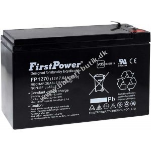 FirstPower Bly-Gel Batteri til UPS APC Power Saving Back-UPS BE550G-GR 7Ah 12V