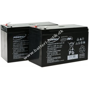 Powery Bly-Gel Batteri til USV APC RBC48