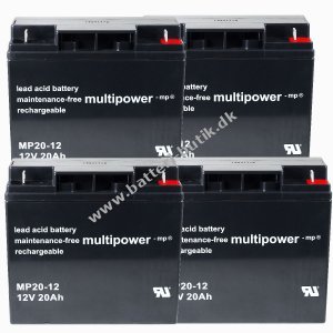 Powery Blybatteri (multipower) til UPS APC RBC 11 20Ah (erstatter ogs 18Ah)