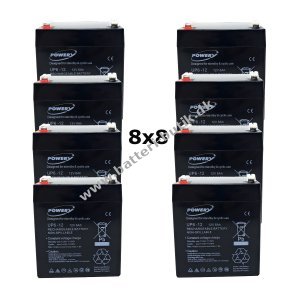 Powery Blygel Batteri 12V 6Ah til APC Smart-UPS RT 15K RM