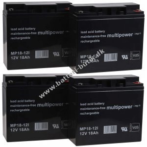 Powery Batteri til USV APC RBC55