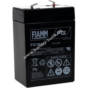 FIAMM Batteri til Rullestol, el-scooter mv. 6V 4 5Ah