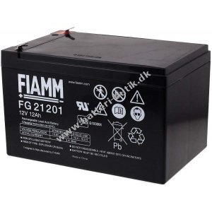 FIAMM Batteri til Peg Perego Ndstrm (USV) 12V 12Ah (erstatter 14Ah)