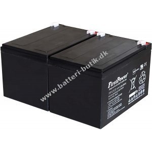 FirstPower Bly-Gel Batteri til FIAMM FG21202 12Ah 12V VdS