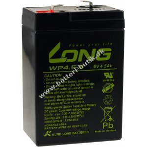 KungLong batteri til Smoby Diamec Sportsmann 400 6V 4,5Ah