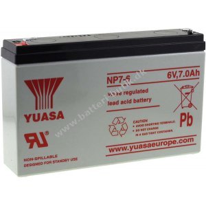 YUASA Blybatteri NP7-6