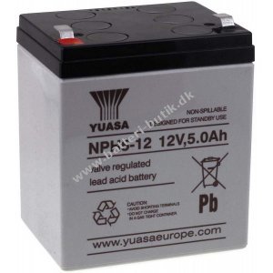 YUASA Blybatteri NPH5-12 (High Rate)
