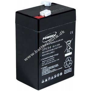 Powery Bly-Gel Batteri 6V 4,5Ah