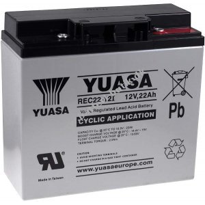 YUASA Blybatteri REC22-12I Cyklisk