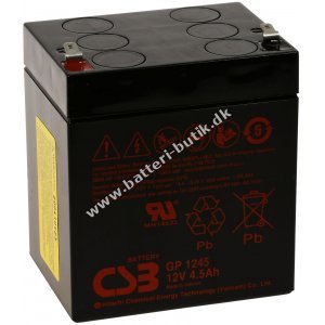 CSB Standby Blybatteri GP1245 F2 12V 4,5Ah