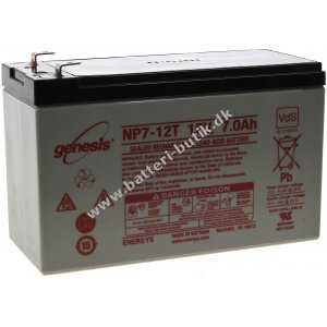 Enersys Hawker AGM Genesis BlyBatteri 12V 7 Ah VdS