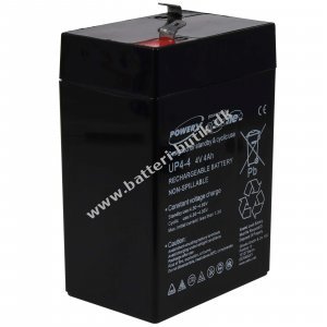 Powery Blybatteri FP440A 4V 4Ah