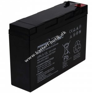 Powery Blybatteri FP1245B kompatibel med Panasonic UP-VW1220P1