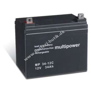 Powery Blybatteri (multipower) MP34-12C Cyklisk