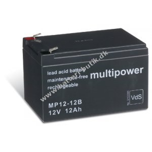 Powery Blybatteri (multipower) MP12-12B Vds