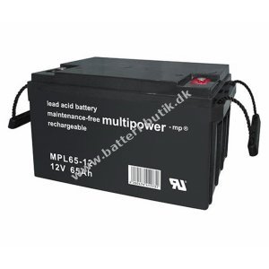 Powery Blybatteri (multipower) MPL65-12I Vds