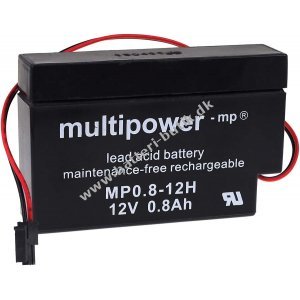 Powery BleiBatteri (multipower) MP0.8-12H til Solar m.m.