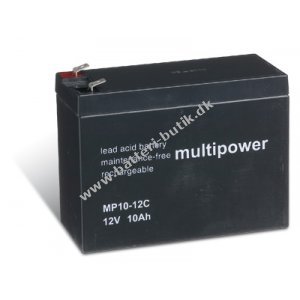 Powery Blybatteri (multipower) MP10-12C deep cycle