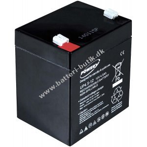 Powery Bly-Gel Batteri kompatibel med FIAMM Typ FG20451 12V 4,5Ah