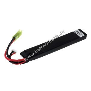 Batteri til Softgun Typ LP110S2C013 med 7,4V 1100mAh