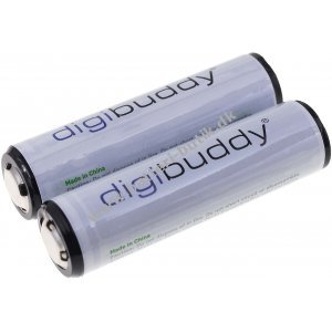 Digibuddy 18650 Batteri Li-Ion-Celle til EagleTac T10L/T10LC2 /T20C2 2er Pack