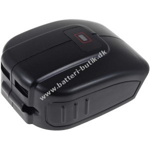 Batteri-Adapter / Batteri-Ladeadapter med 2x USB-tilslutning til Makita 14,4V/18V